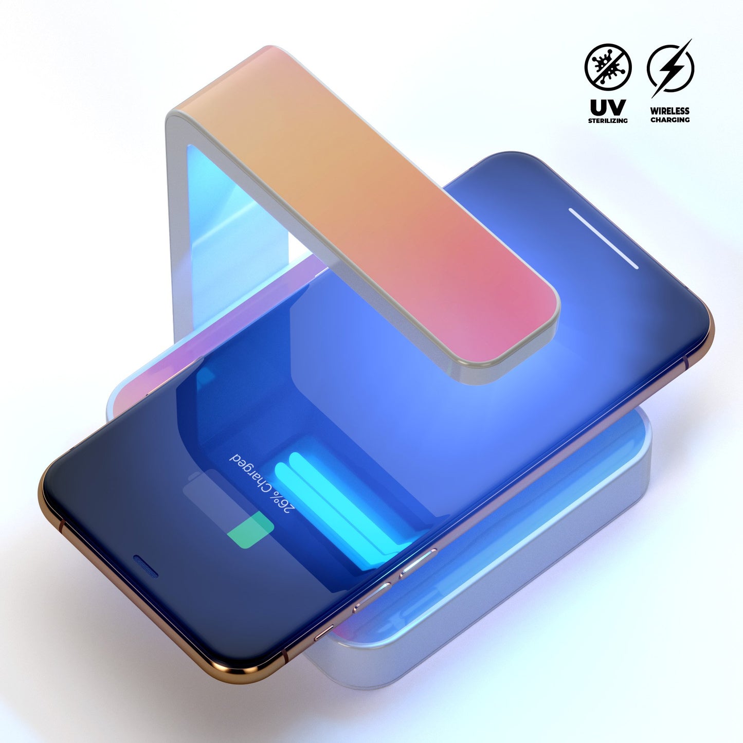Pastel Minimalistic V1 UV Germicidal Sanitizing Sterilizing Wireless