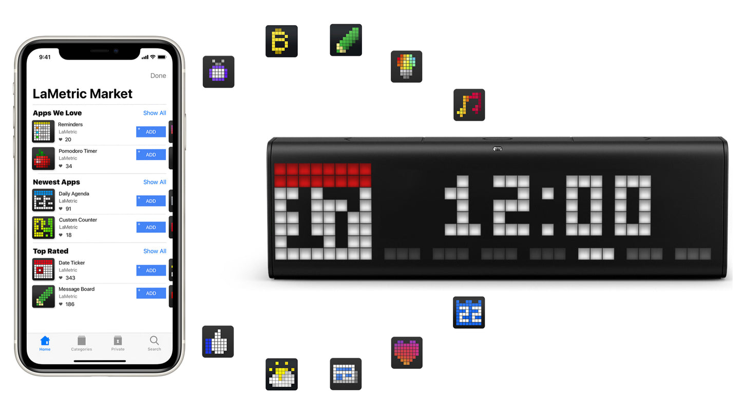 LaMetric Time Wi-Fi Clock for Smart Home