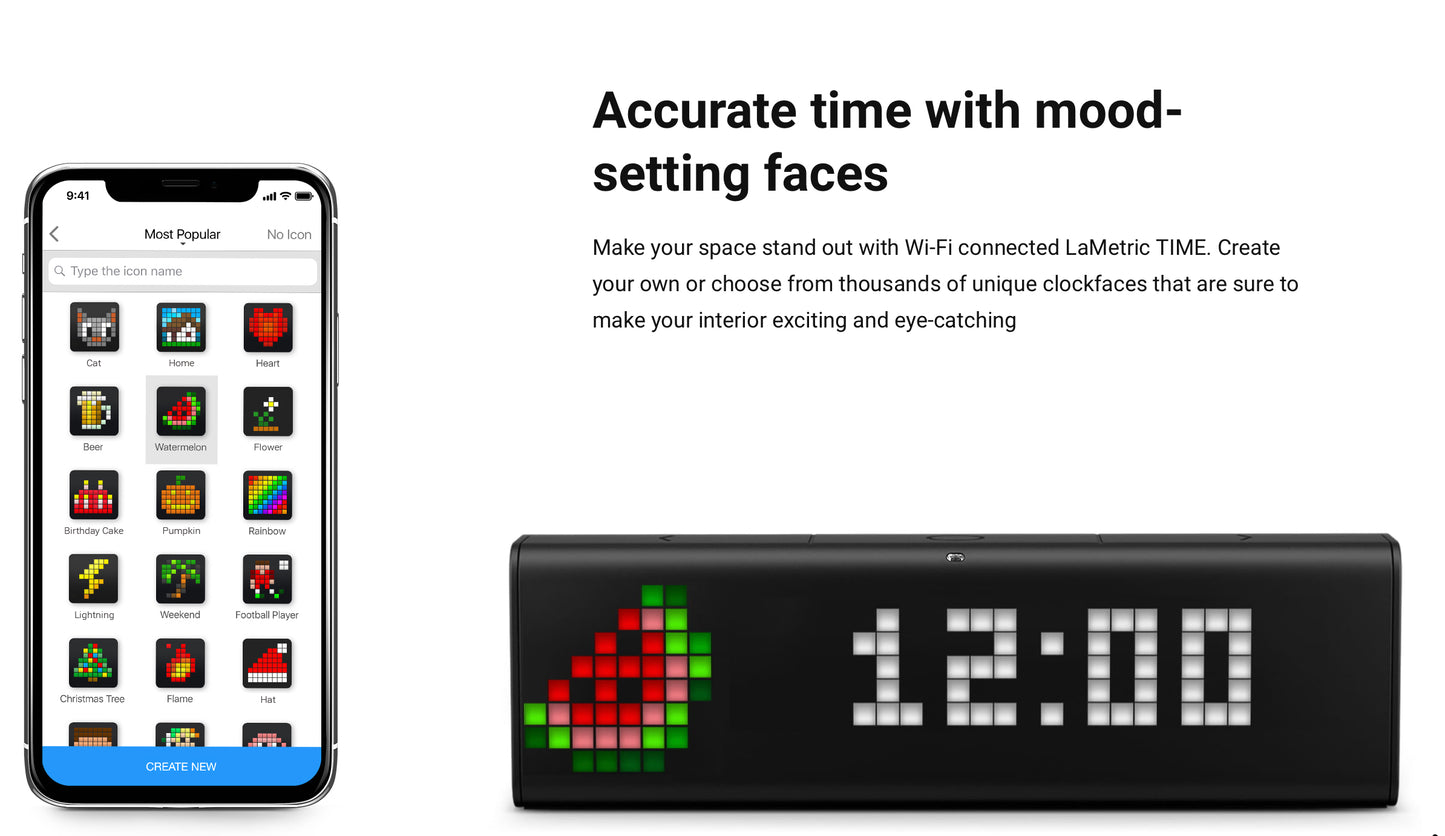 LaMetric Time Wi-Fi Clock for Smart Home